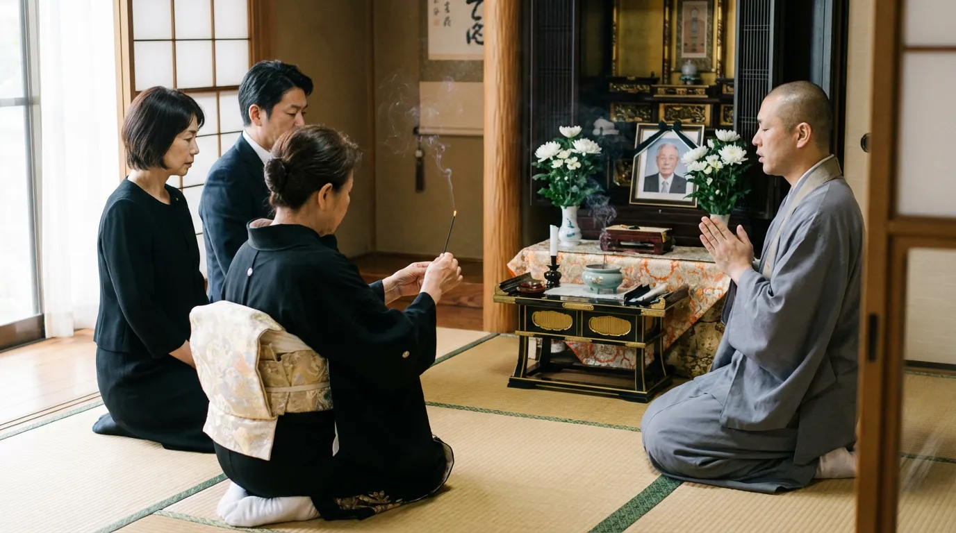 初盆法要当日の流れと進行のポイント