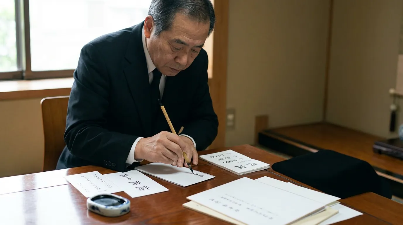 香典袋の書き方と中袋の正しい記入方法